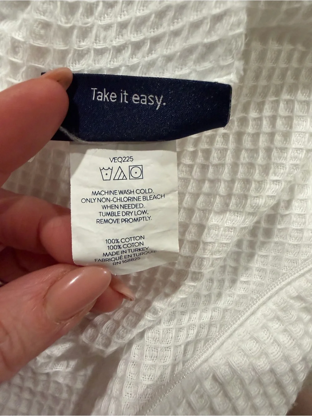 Brooklinen Micro Waffle Duvet Cover King-White Like New